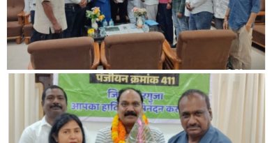 छ.ग. श्रमजीवी पत्रकार कल्याण संघ का सरगुजा में आगाज,प्रदेश अध्यक्ष के प्रथम आगमन पर हुआ भव्य स्वागत अतिथि प्रदेश सलाहकार बी.डी,निजामी स्वागत,,,,